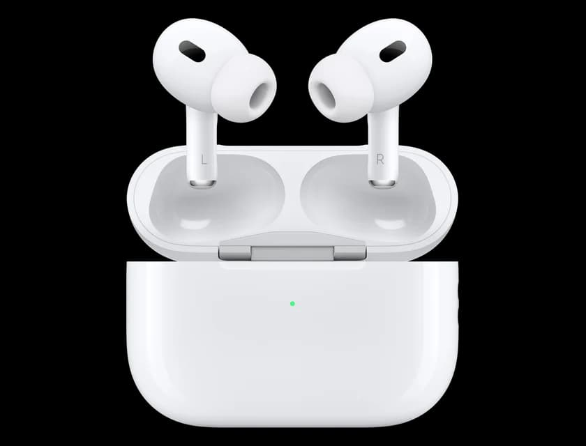 AirPods Pro 2 in an open charging case