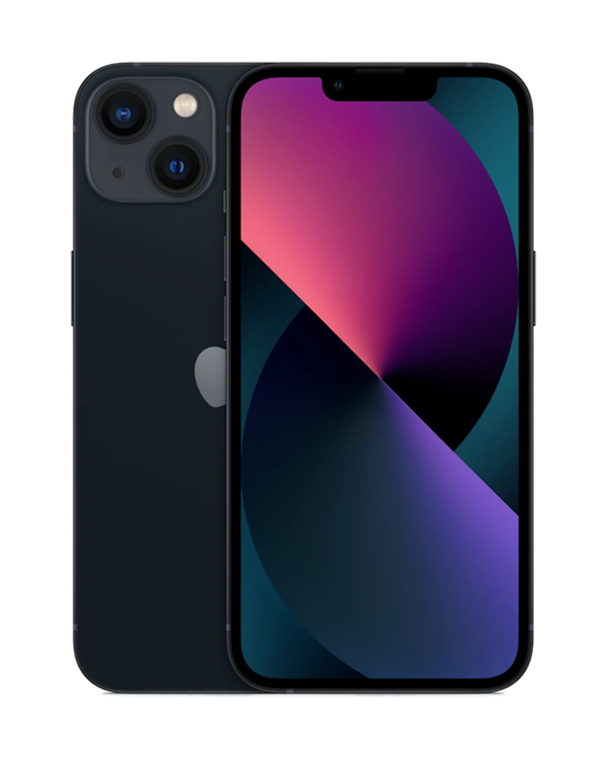 iPhone 13 in Midnight, front view